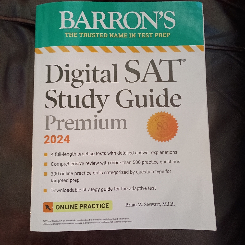 Barron's Digital SAT Study Guide Premium 2024